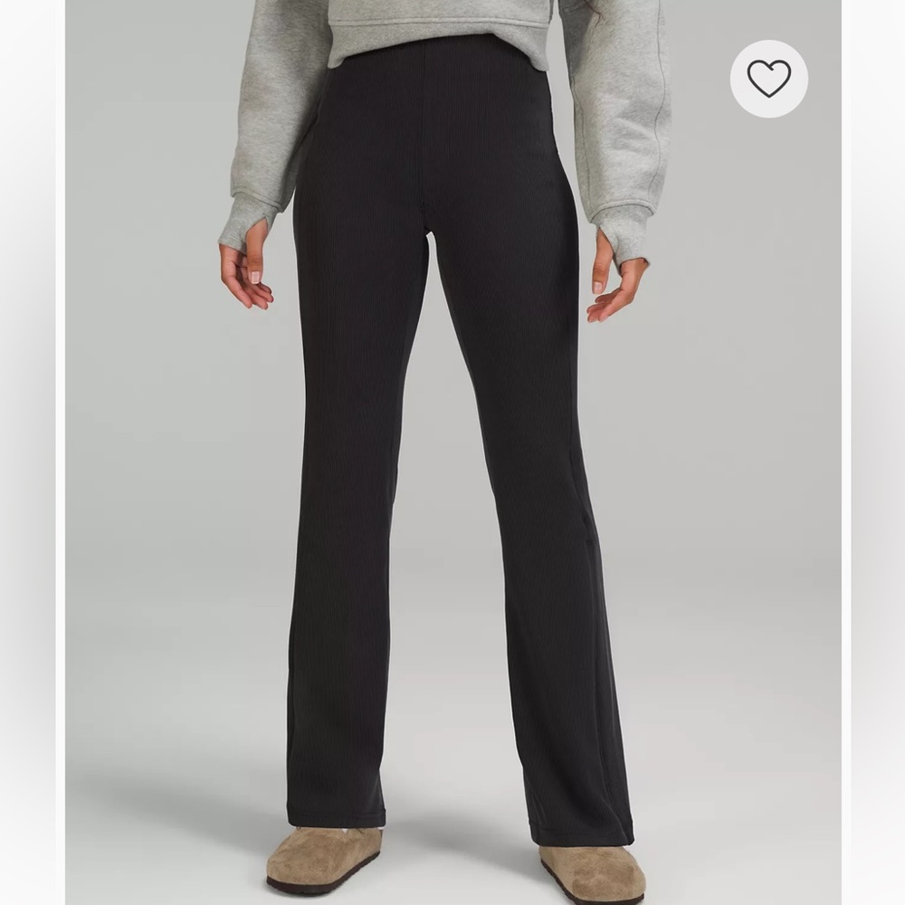 Brushed Softstreme Ribbed Zip Flared Pant 32.5"